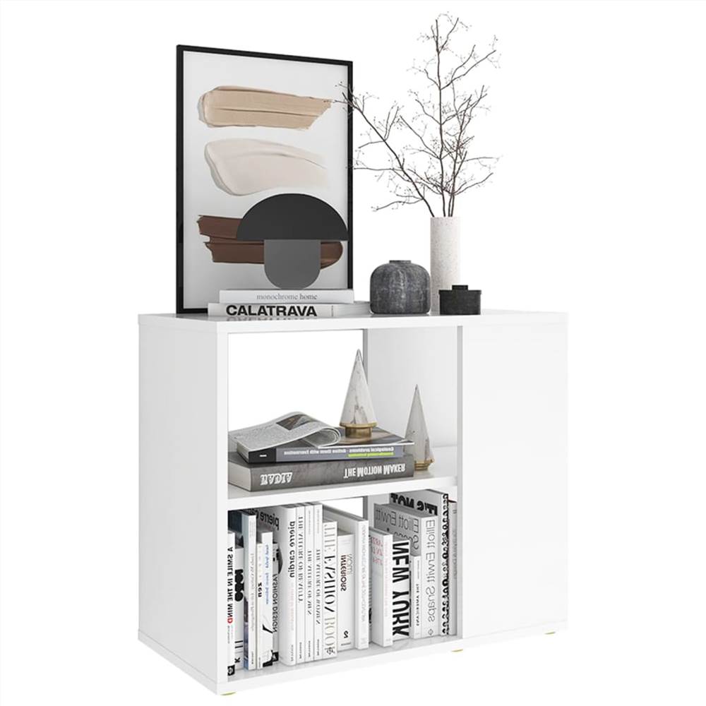Side Cabinet White 60x30x50 cm Chipboard