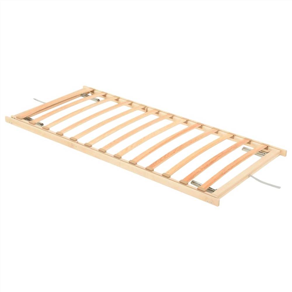 Slatted Bed Base with 13 Slats Adjustable Head & Foot 90x200 cm