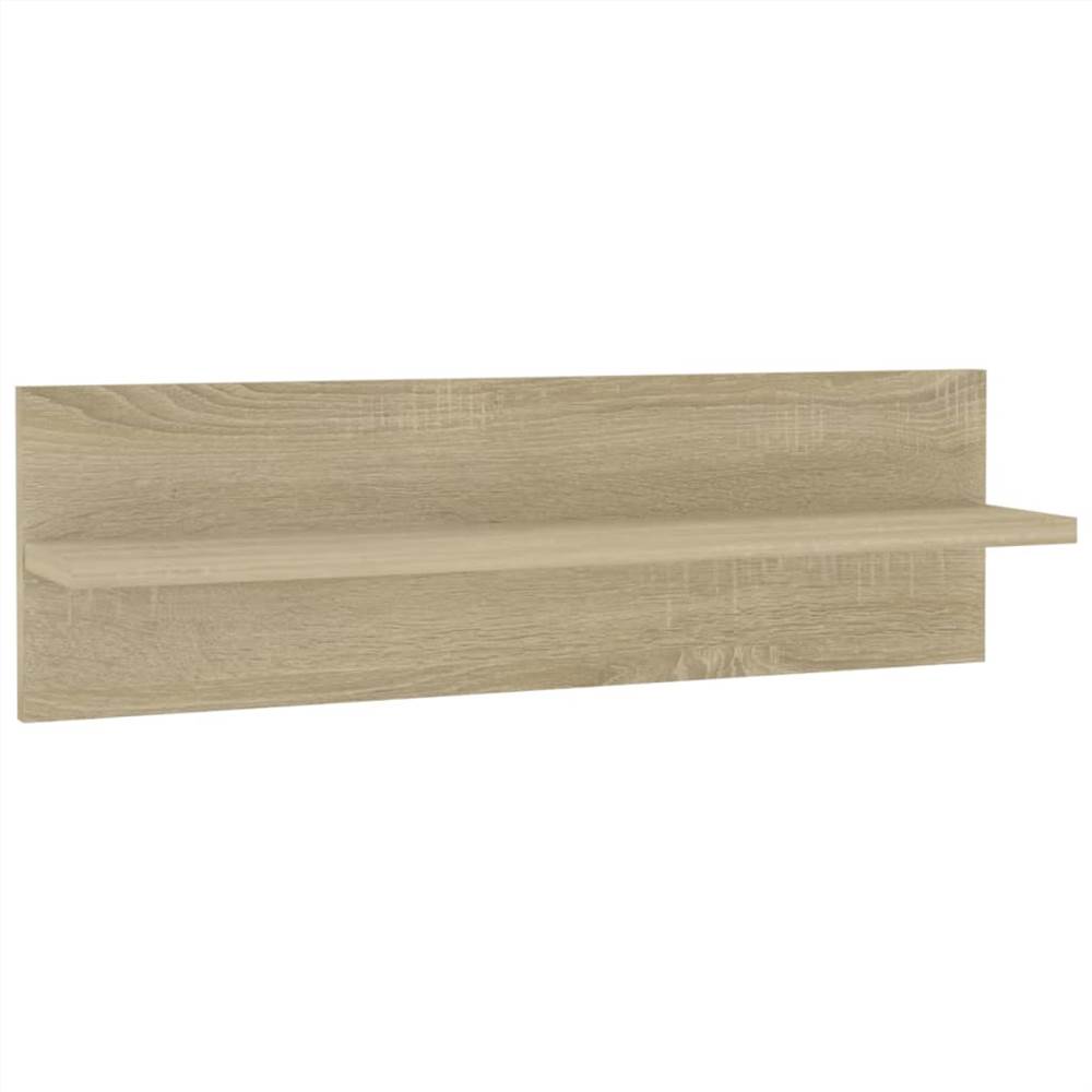 Wall Shelves 4 pcs Sonoma Oak 60x11.5x18 cm Chipboard