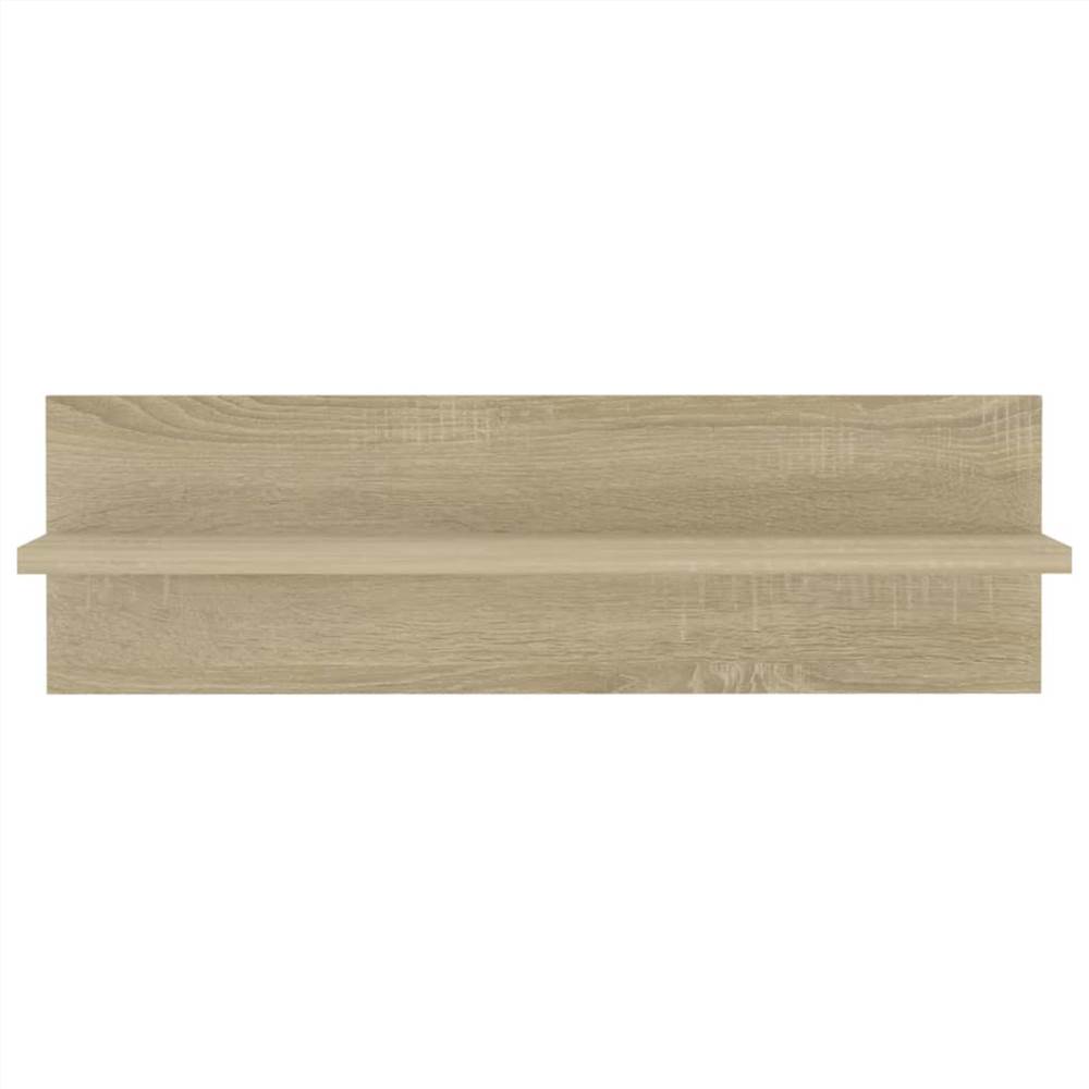 Wall Shelves 4 pcs Sonoma Oak 60x11.5x18 cm Chipboard