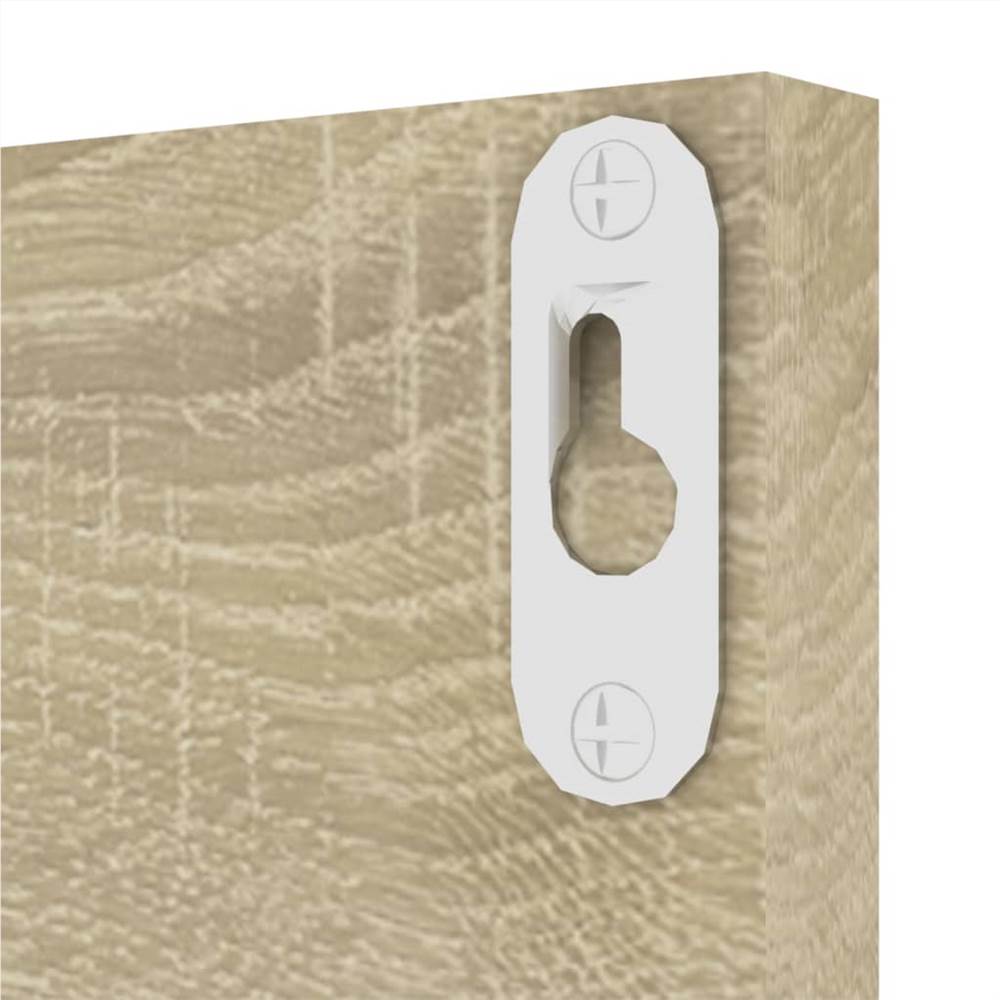 Wall Shelves 4 pcs Sonoma Oak 60x11.5x18 cm Chipboard