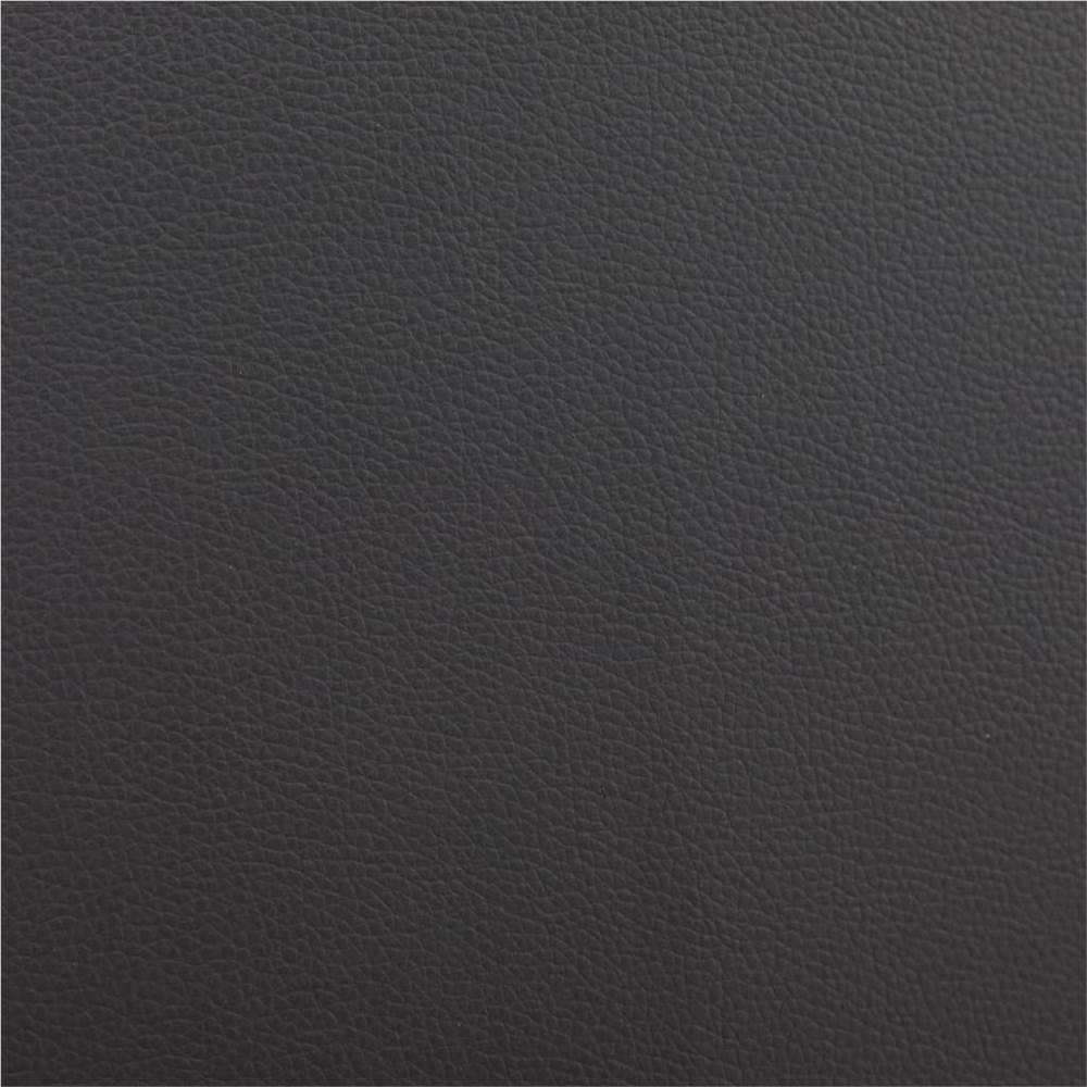 Bed Frame Black and White Faux Leather 150x200 cm