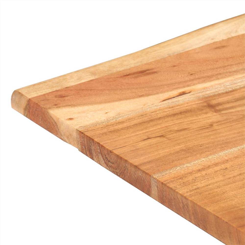 Bistro Table with Live Edges 60x60x75 cm Solid Acacia Wood