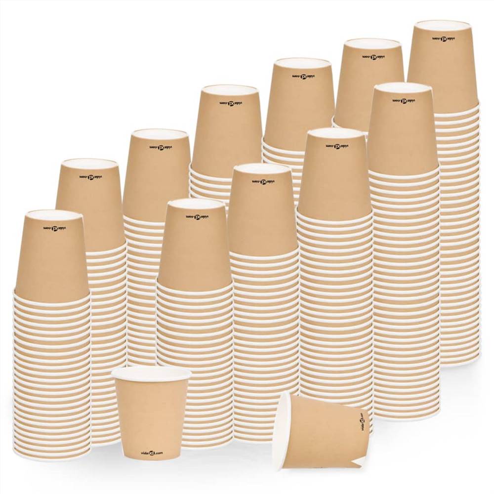 Coffee Paper Cups 200 ml 1000 pcs Brown