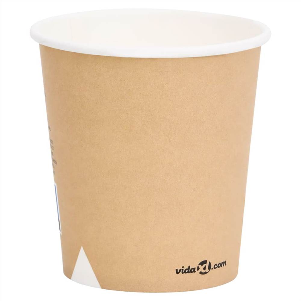 Coffee Paper Cups 200 ml 1000 pcs Brown