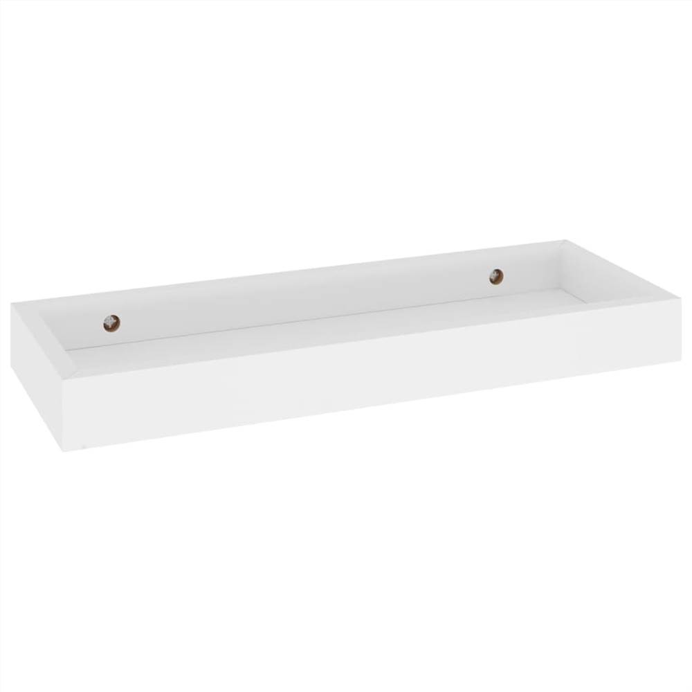 Loggia Wall Shelves 2 pcs White 40x15x4 cm MDF