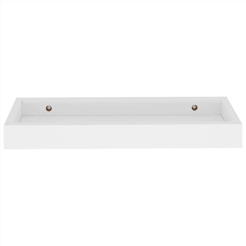Loggia Wall Shelves 2 pcs White 40x15x4 cm MDF