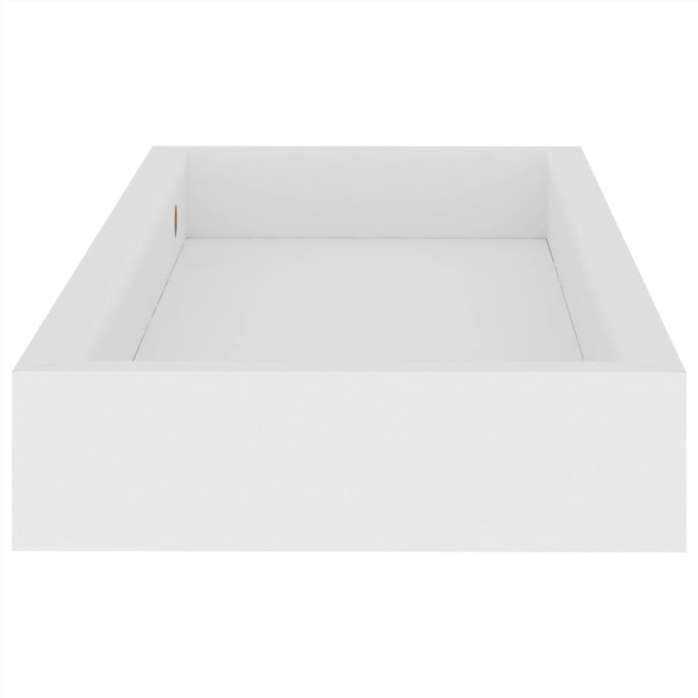 Loggia Wall Shelves 2 pcs White 40x15x4 cm MDF