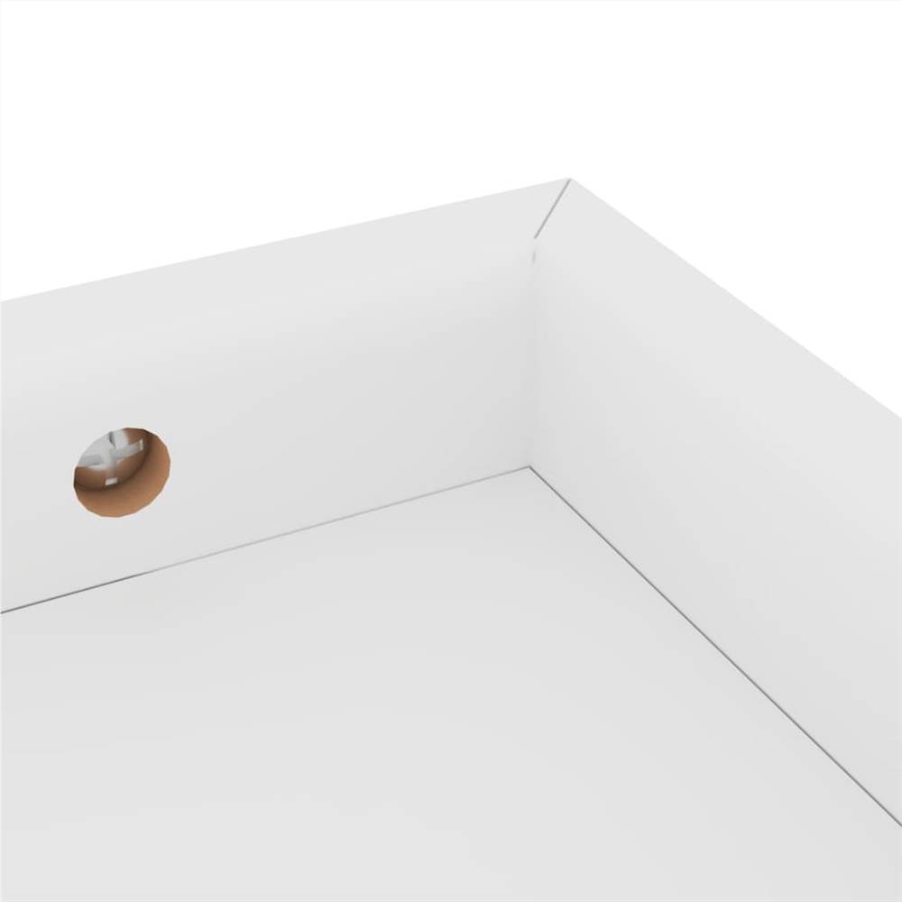 Loggia Wall Shelves 2 pcs White 40x15x4 cm MDF