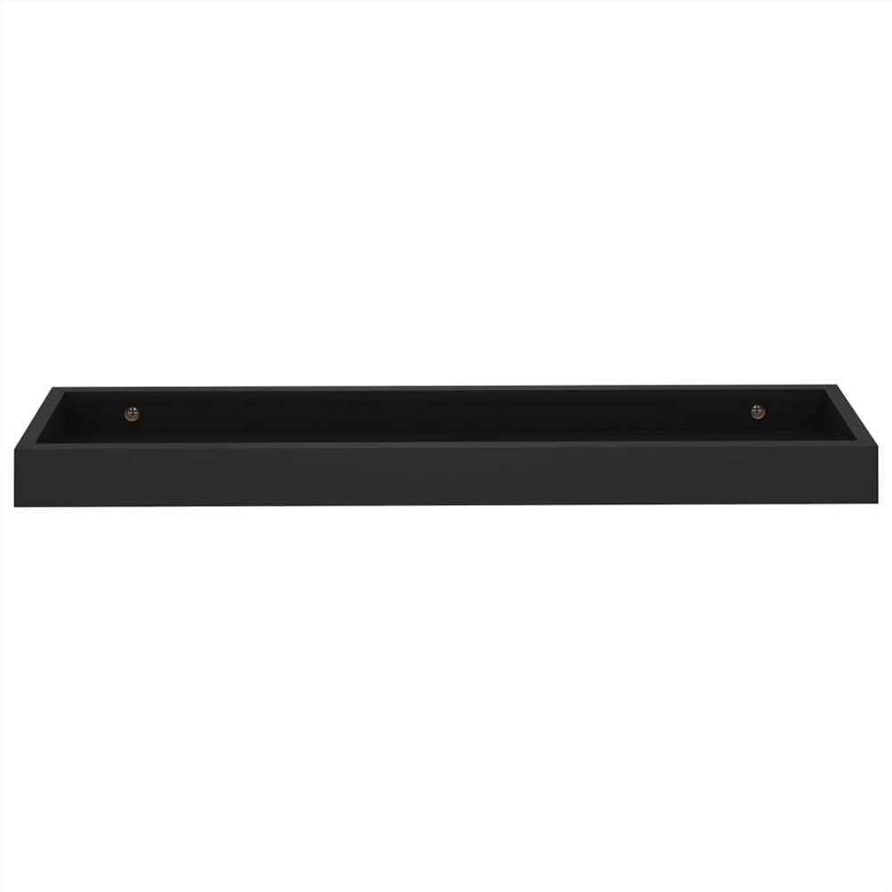 Loggia Wall Shelves 4 pcs Black 60x15x4 cm MDF