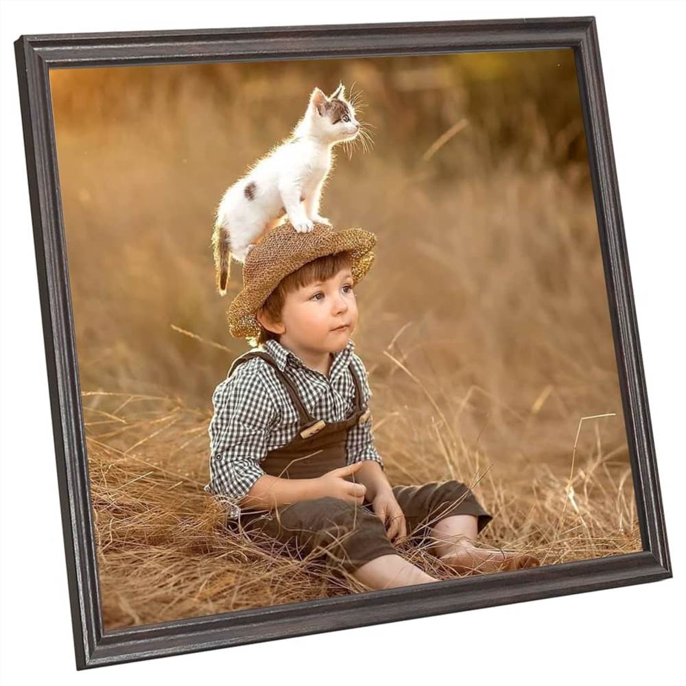 Photo Frames Collage 3 pcs for Wall or Table Black 40x40 cm MDF