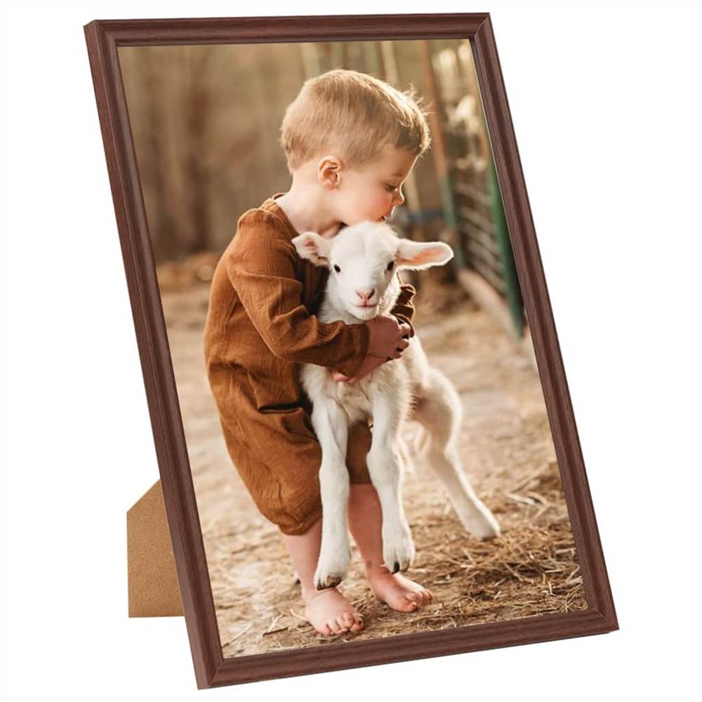 Photo Frames Collage 5 pcs for Wall or Table Brown 50x70 cm MDF