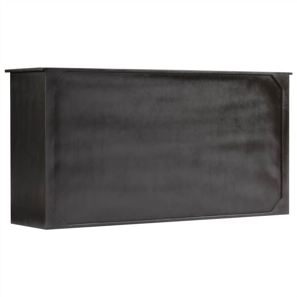 Sideboard Black 160x40x80 cm Solid Mango Wood