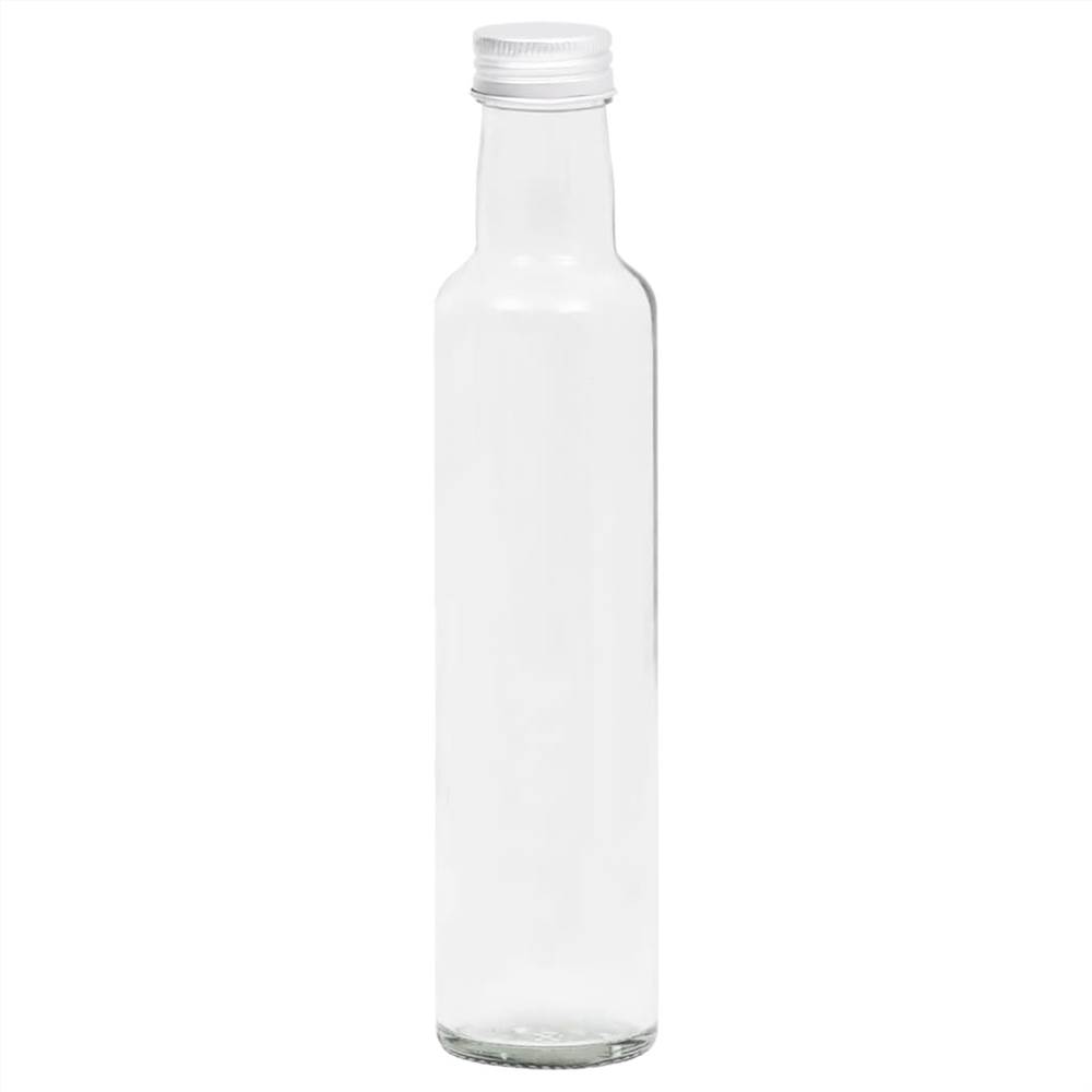 150715 Small Glass Bottles 260 ml with Screw Cap 20 pcs