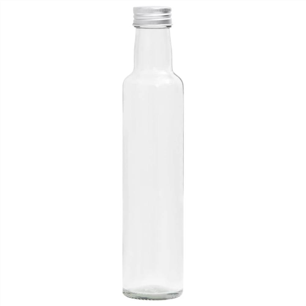 150715 Small Glass Bottles 260 ml with Screw Cap 20 pcs