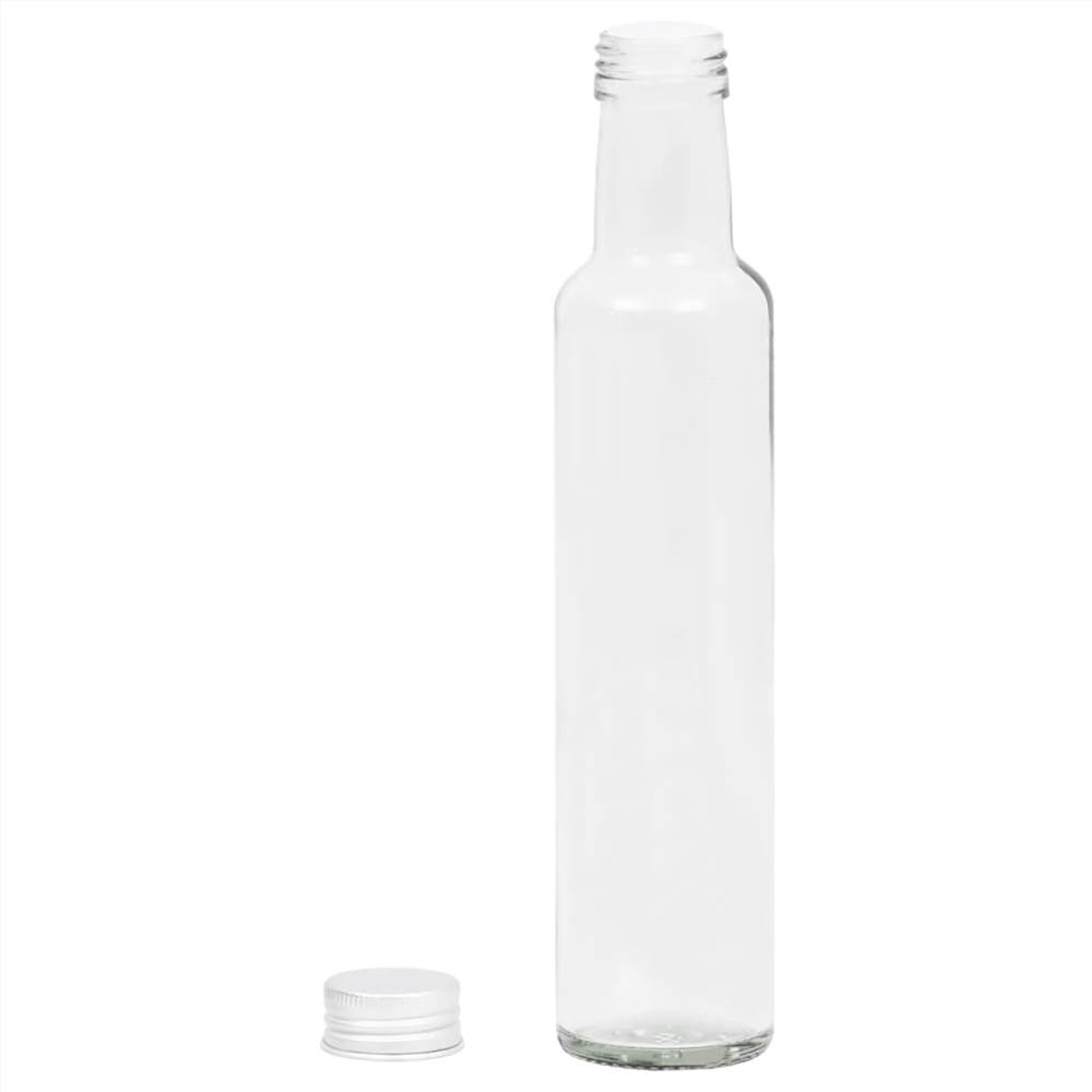 150715 Small Glass Bottles 260 ml with Screw Cap 20 pcs