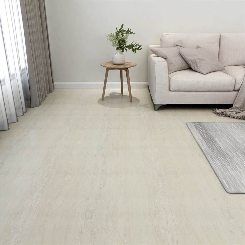 

330144 Self-adhesive Flooring Planks 20 pcs PVC 1,86 m² Cream