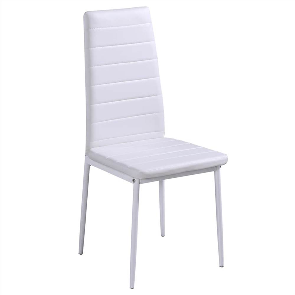 5 Piece Dining Table Set Black and White