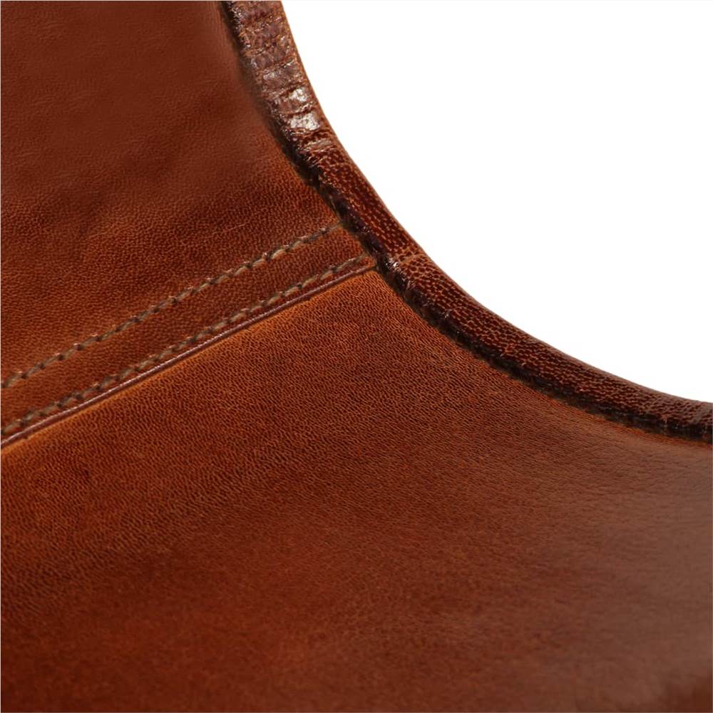 Butterfly Chairs 6 pcs Brown Kids Size Real Leather