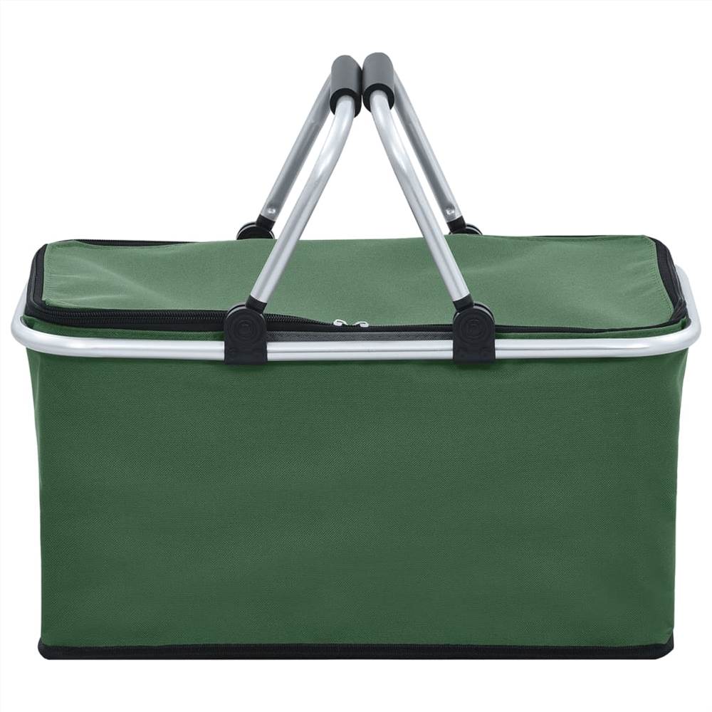 Foldable Cool Bag Green 46x27x23 cm Aluminium