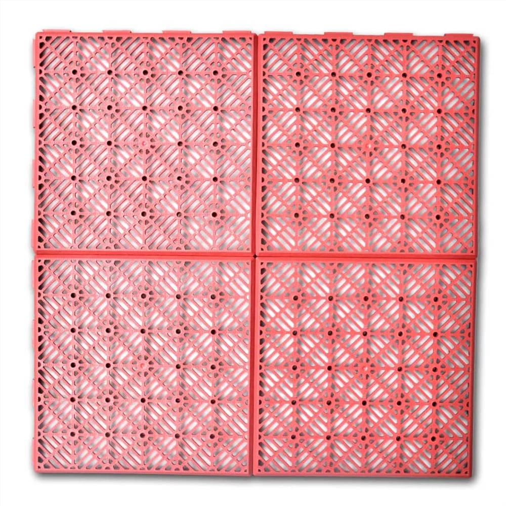 Garden Tiles Plastic Floor Tiles 29 x 29 cm 24 pcs