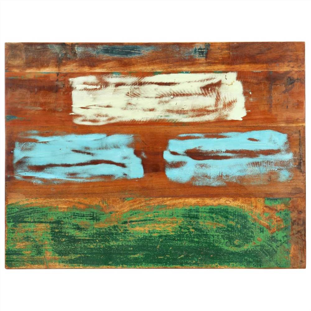 Rectangular Table Top 70x90 cm 25-27 mm Solid Reclaimed Wood