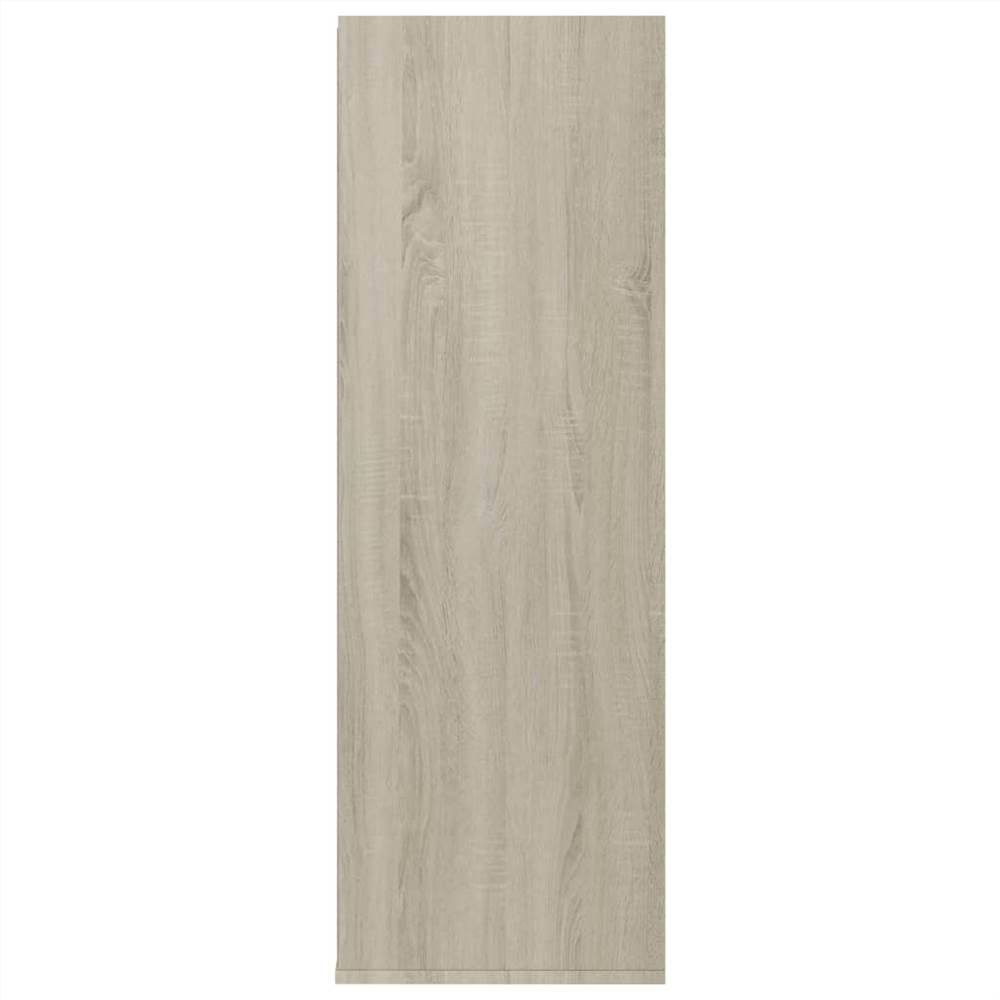 Shoe Rack Sonoma Oak 54x34x100 cm Chipboard