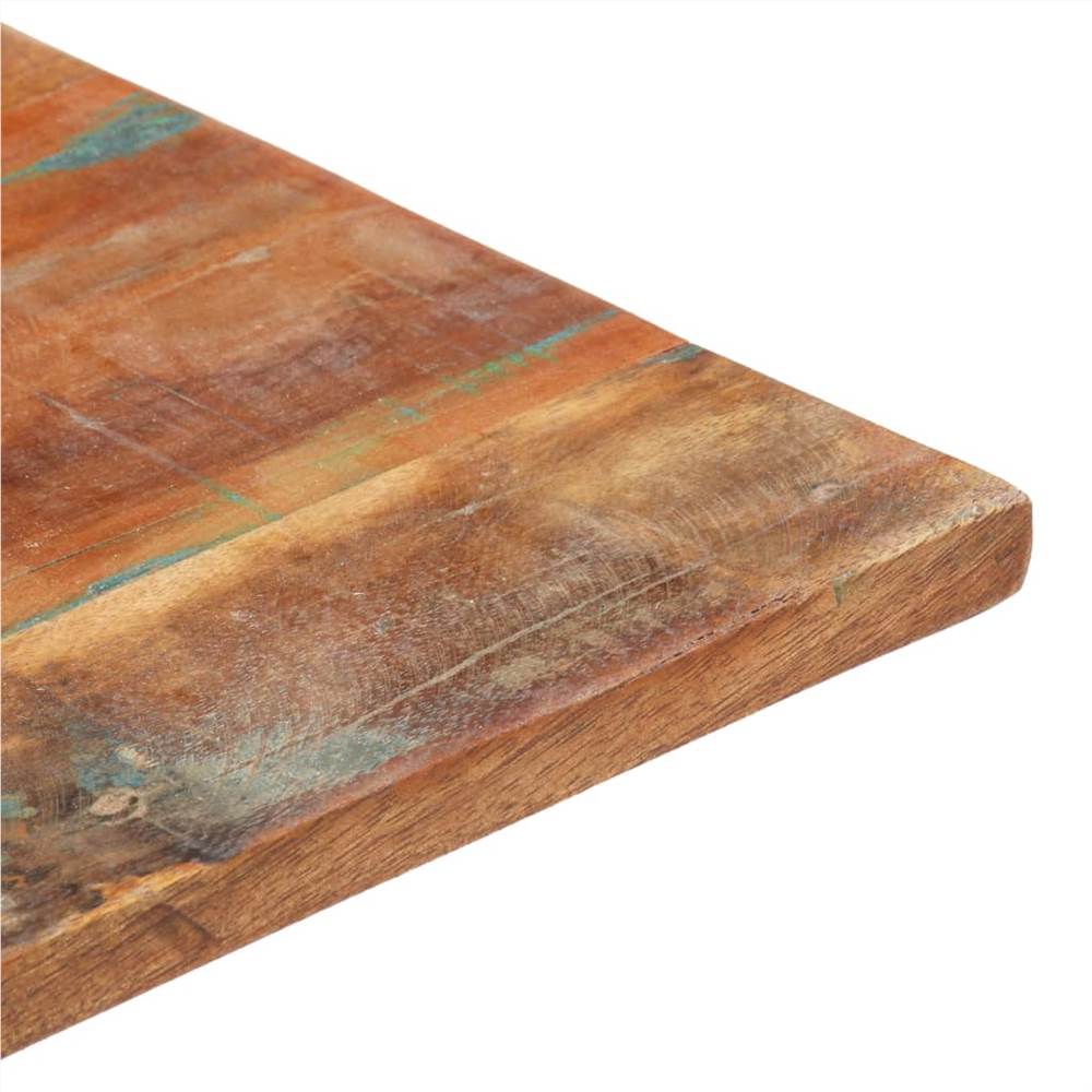 Square Table Top 60x60 cm 15-16 mm Solid Reclaimed Wood
