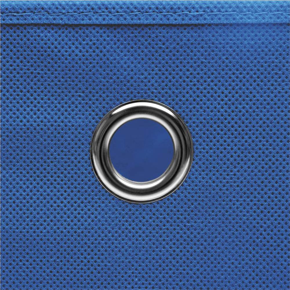 Storage Boxes 4 pcs Blue 32x32x32 cm Fabric