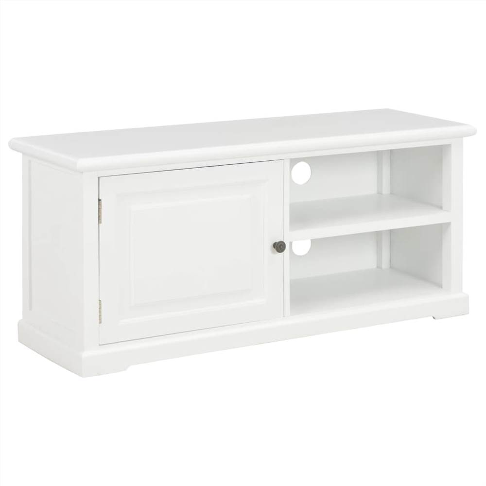 TV Cabinet White 90x30x40 cm Wood