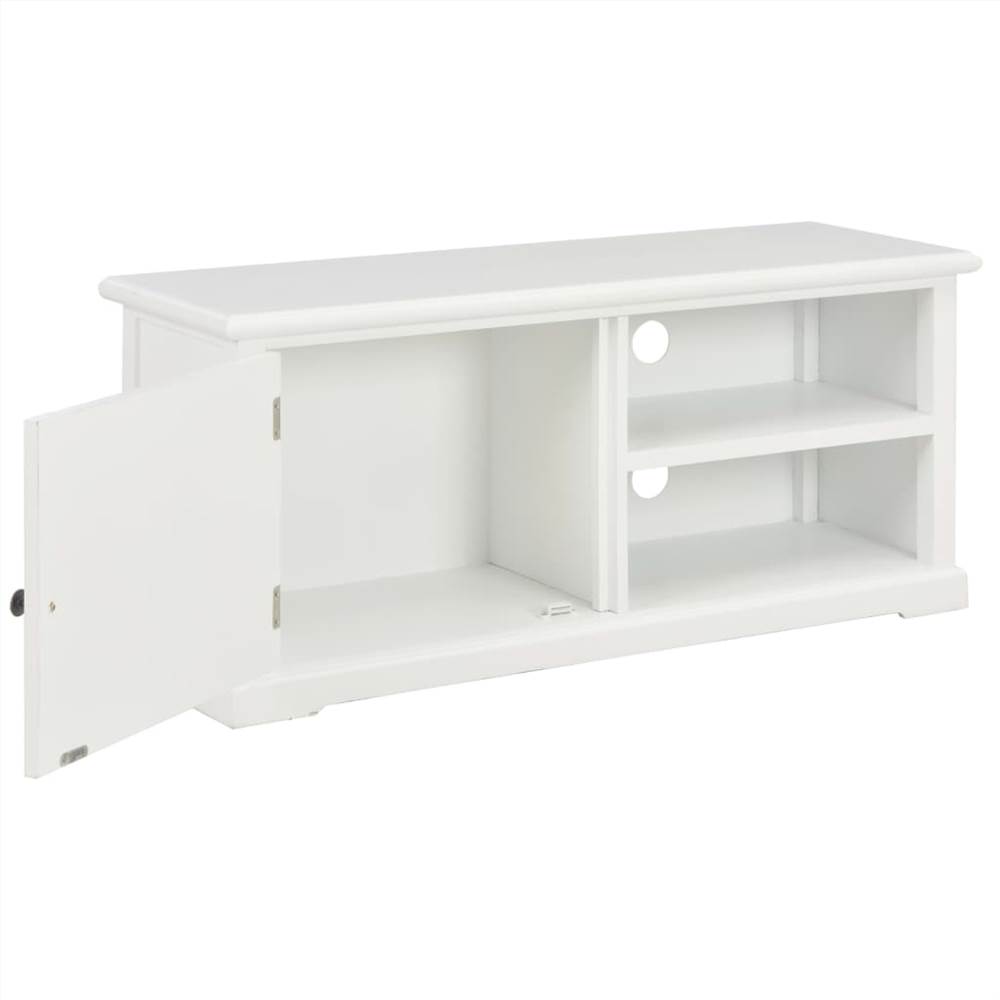 TV Cabinet White 90x30x40 cm Wood
