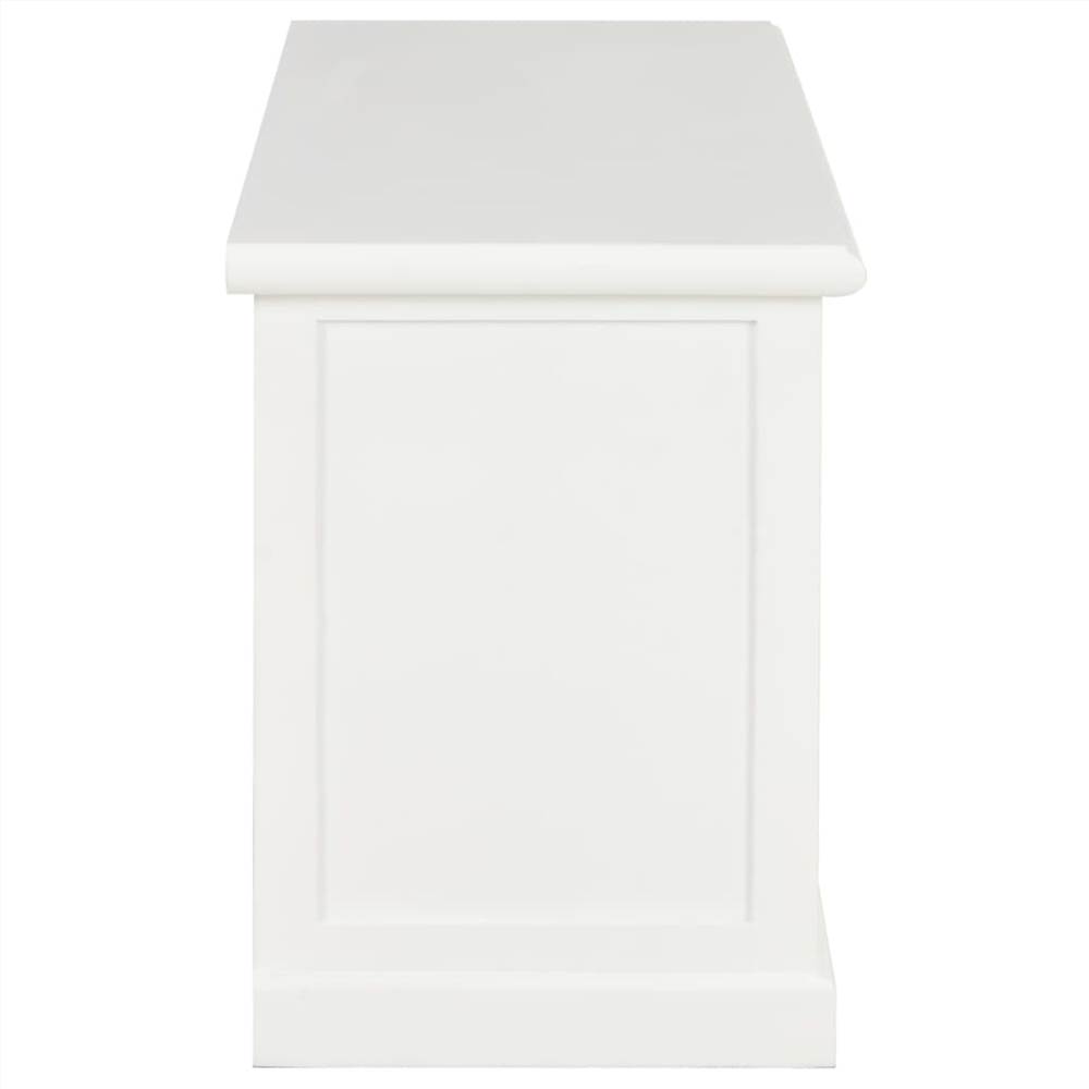 TV Cabinet White 90x30x40 cm Wood
