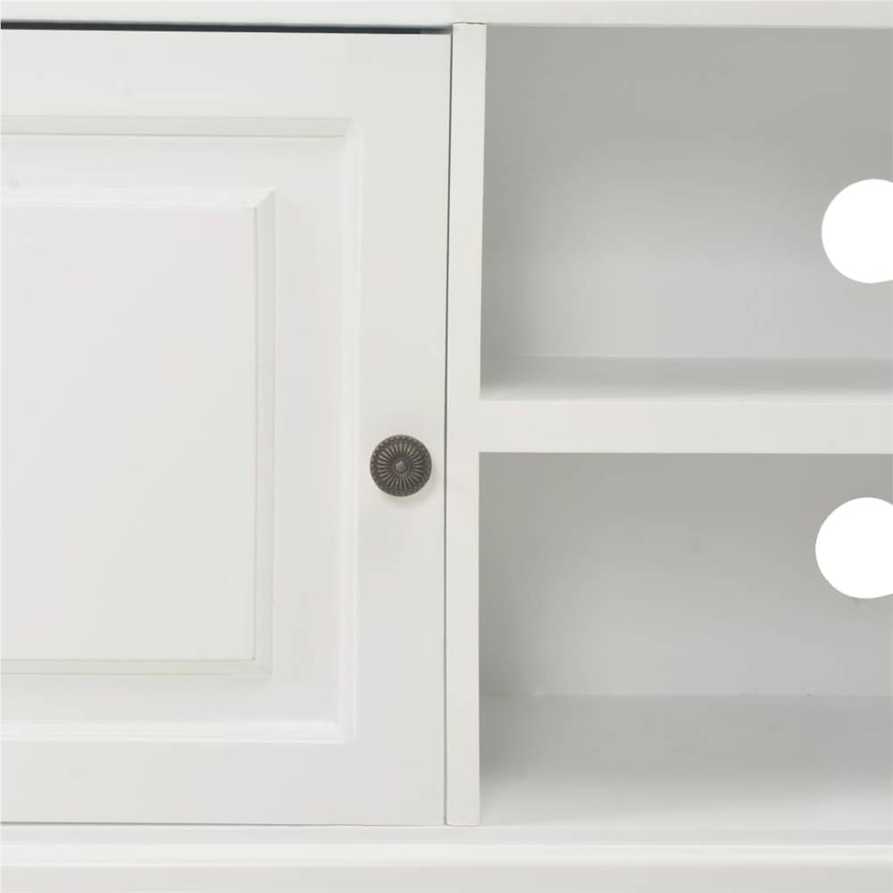 TV Cabinet White 90x30x40 cm Wood