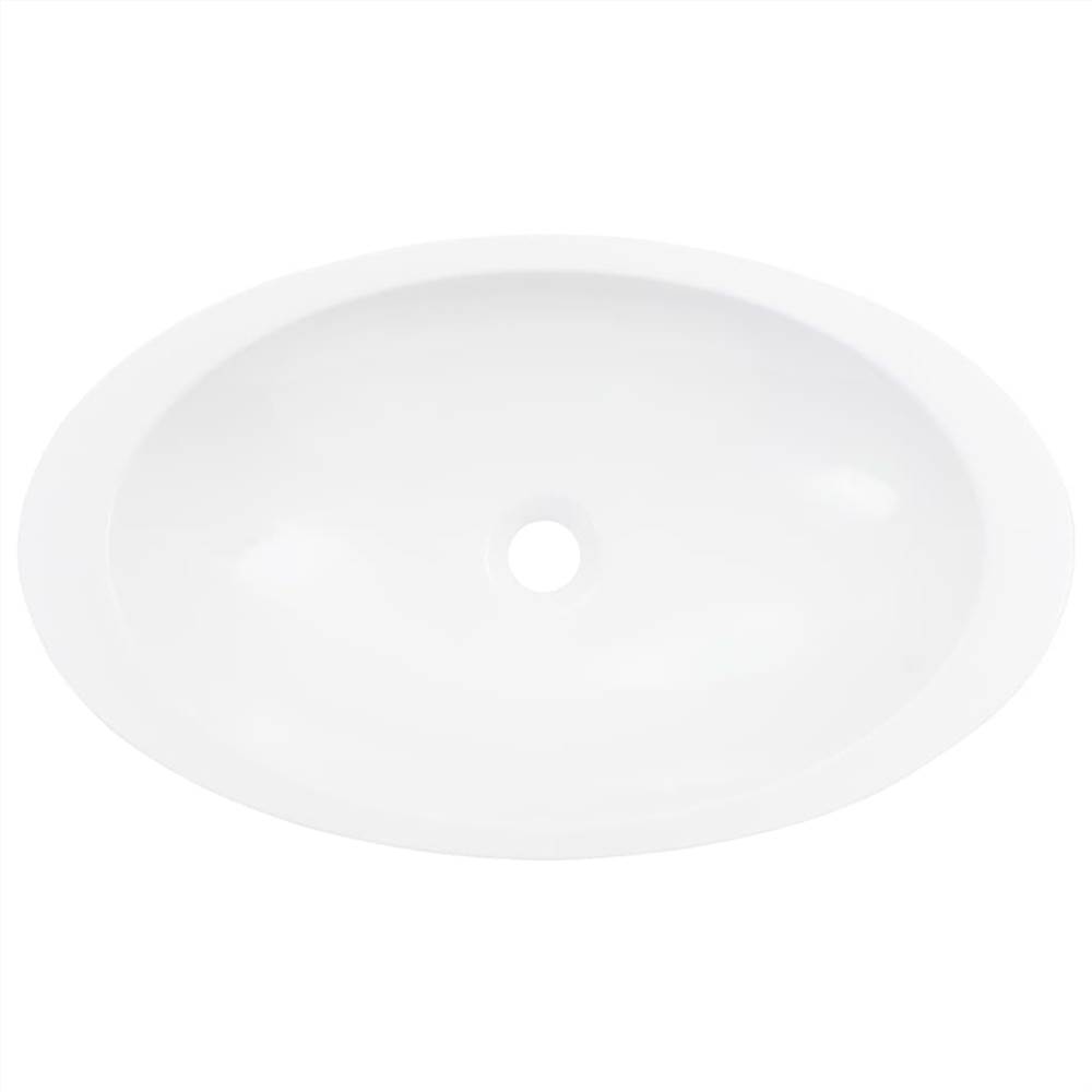 Wash Basin 59.3x35.1x10.7 cm Mineral Cast/Marble Cast White
