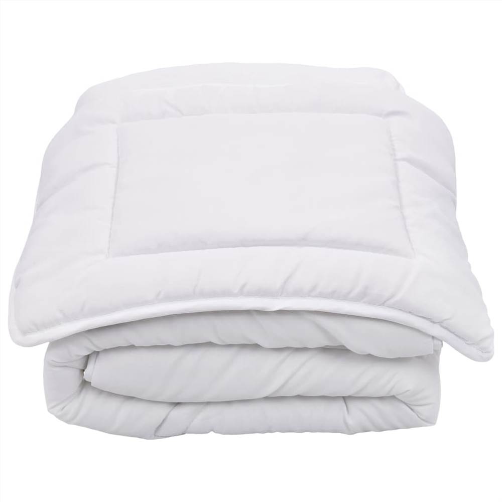 2 Piece Kids Summer Duvet Set White 120x150 cm/40x60 cm
