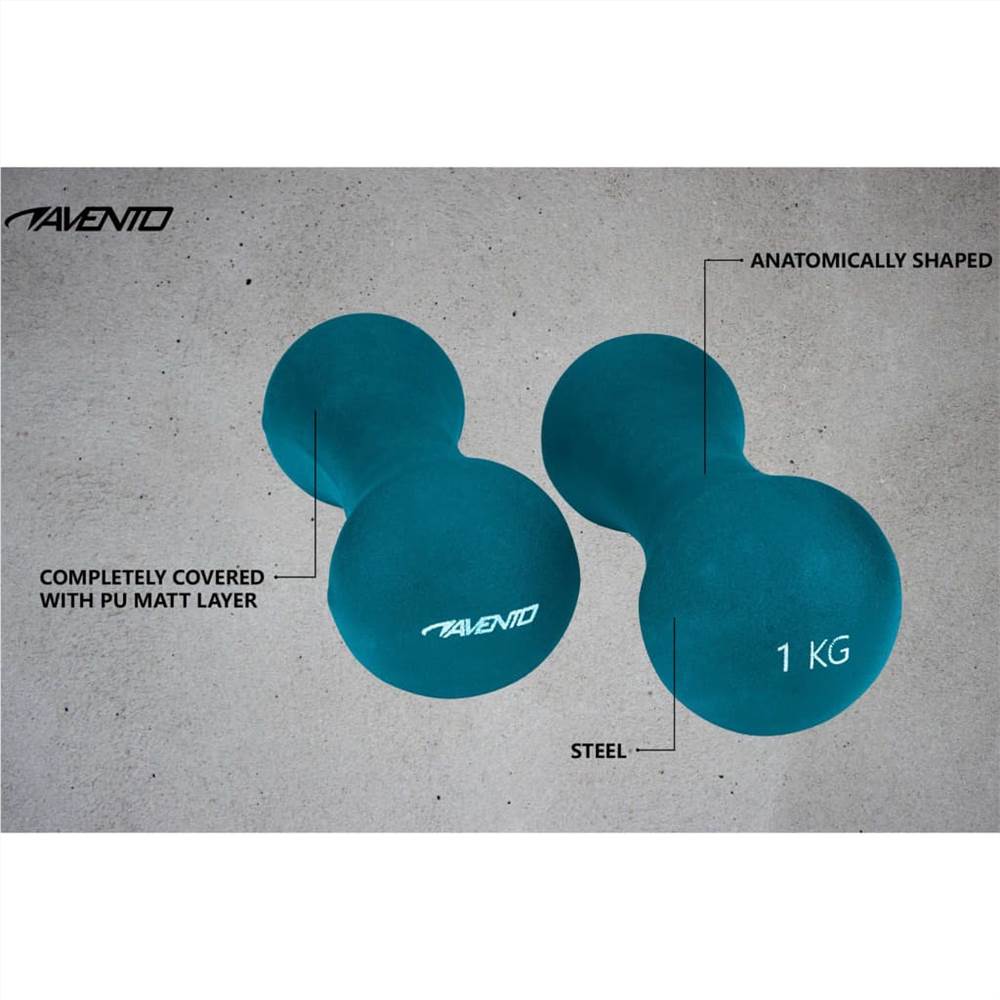 Avento Hand Weight Set Bone 2x1 kg Blue