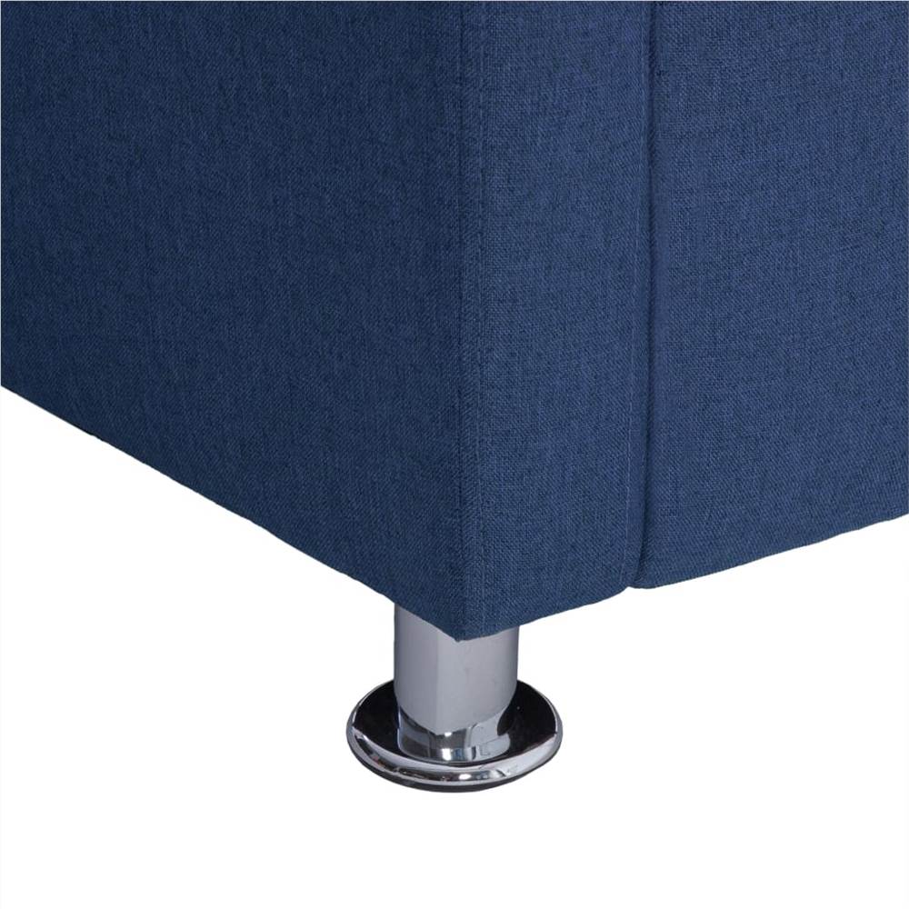 Cube Armchair Blue Fabric