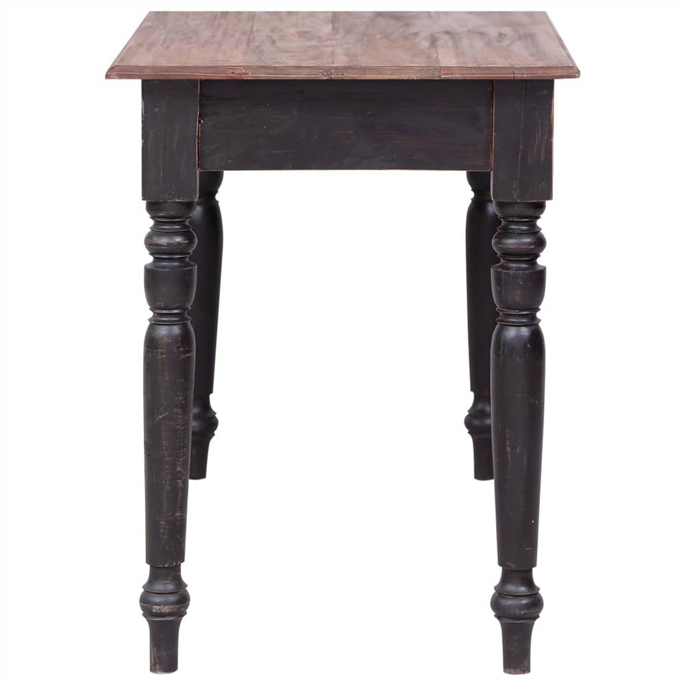 Desk with 3 Drawers 117x57x75 cm Solid Mahogany Wood