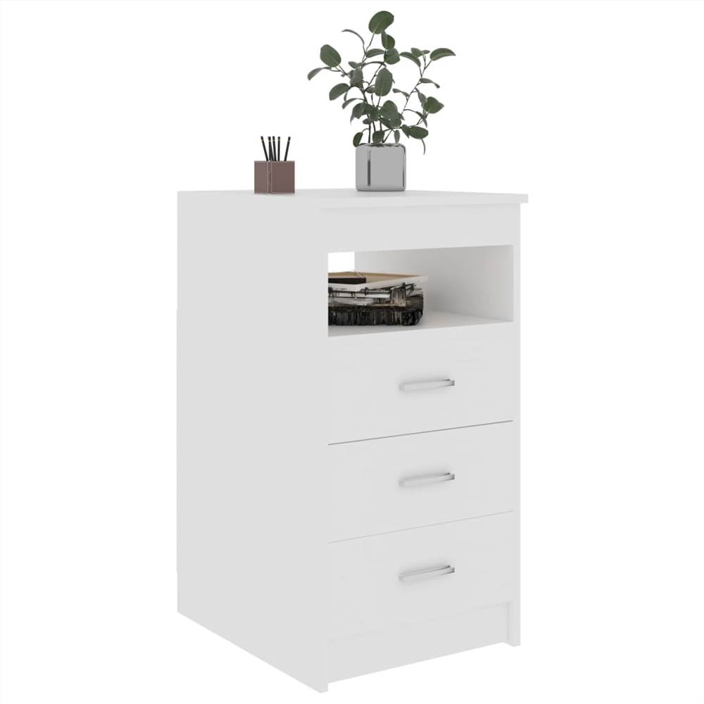 Drawer Cabinet White 40x50x76 cm Chipboard