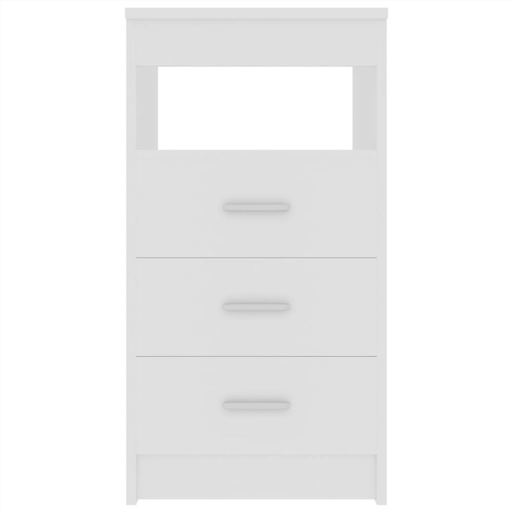 Drawer Cabinet White 40x50x76 cm Chipboard