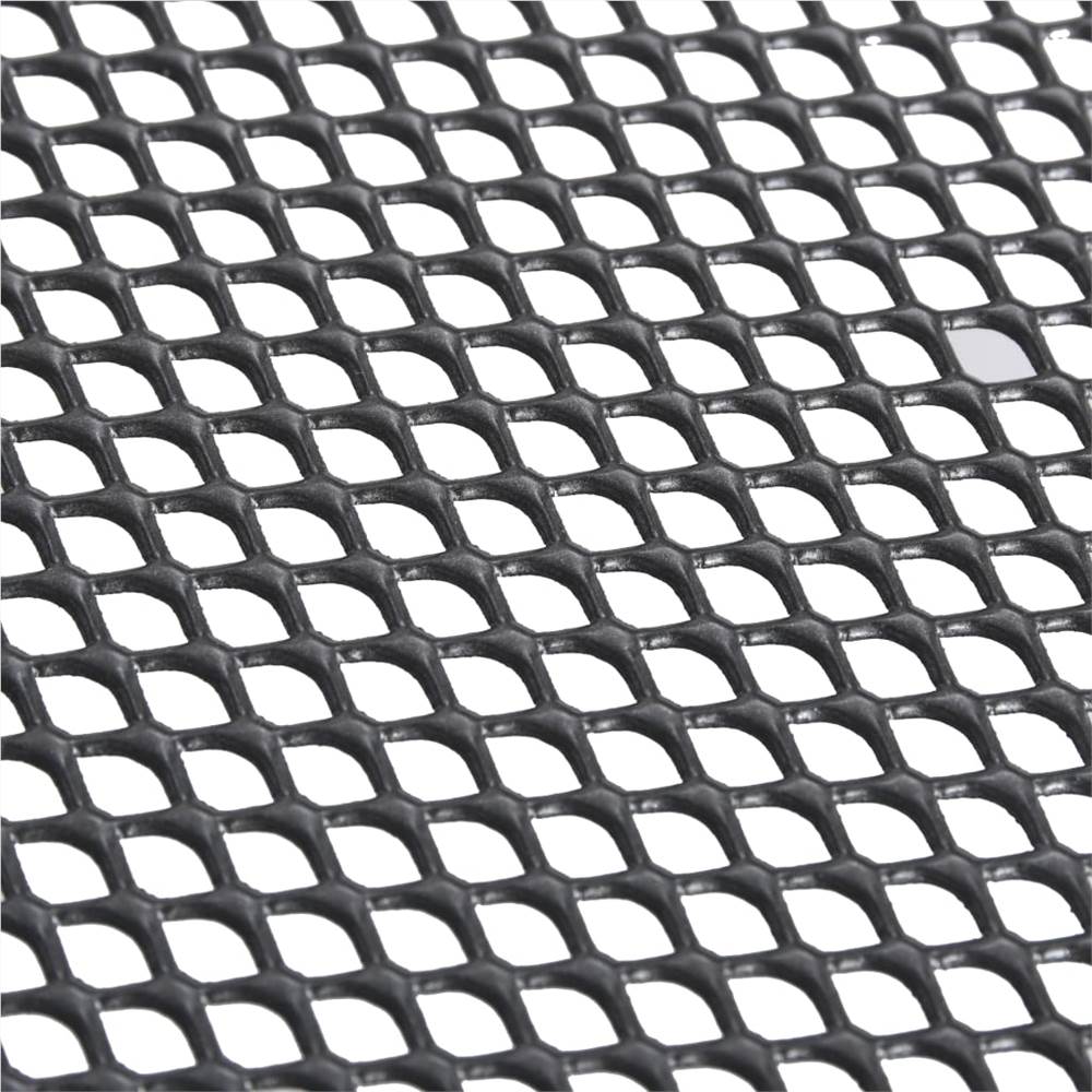 Folding Mesh Table 80x80x72 cm Steel Anthracite