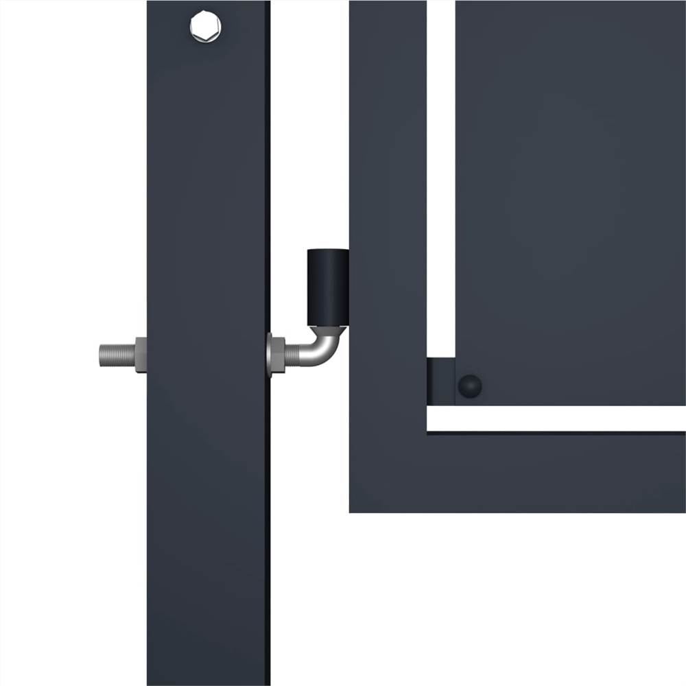 Garden Gate Steel 100x150 cm Anthracite