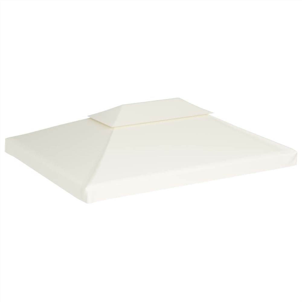 Gazebo Cover Canopy Replacement 310 g / m² Cream White 3 x 4 m