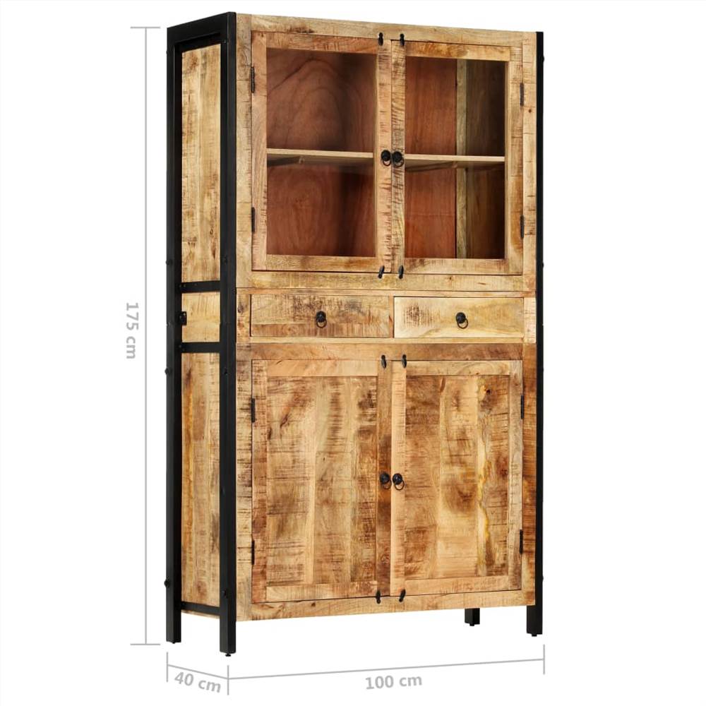 Highboard 100x40x175 cm Solid Mango Wood