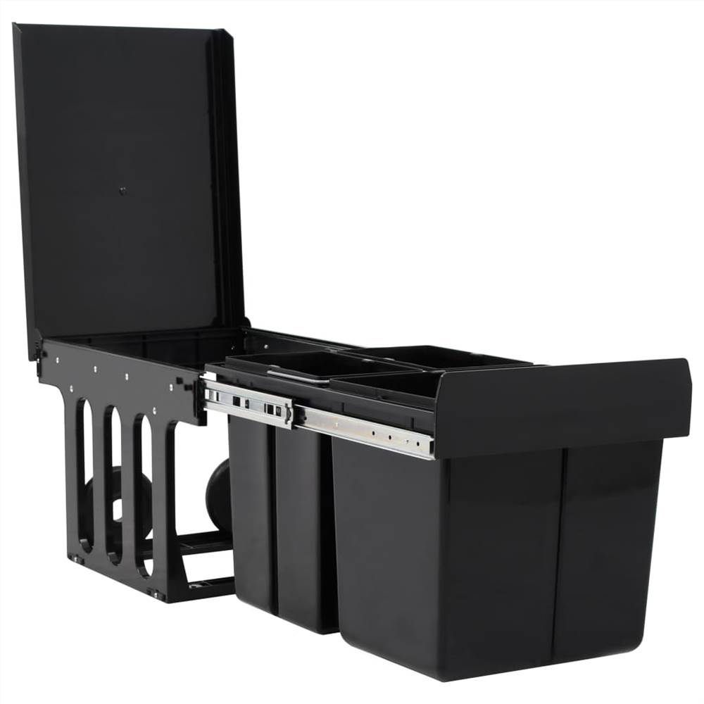 Kitchen Cupboard Pull-out Recycled Dustbin Soft-Close 48 L