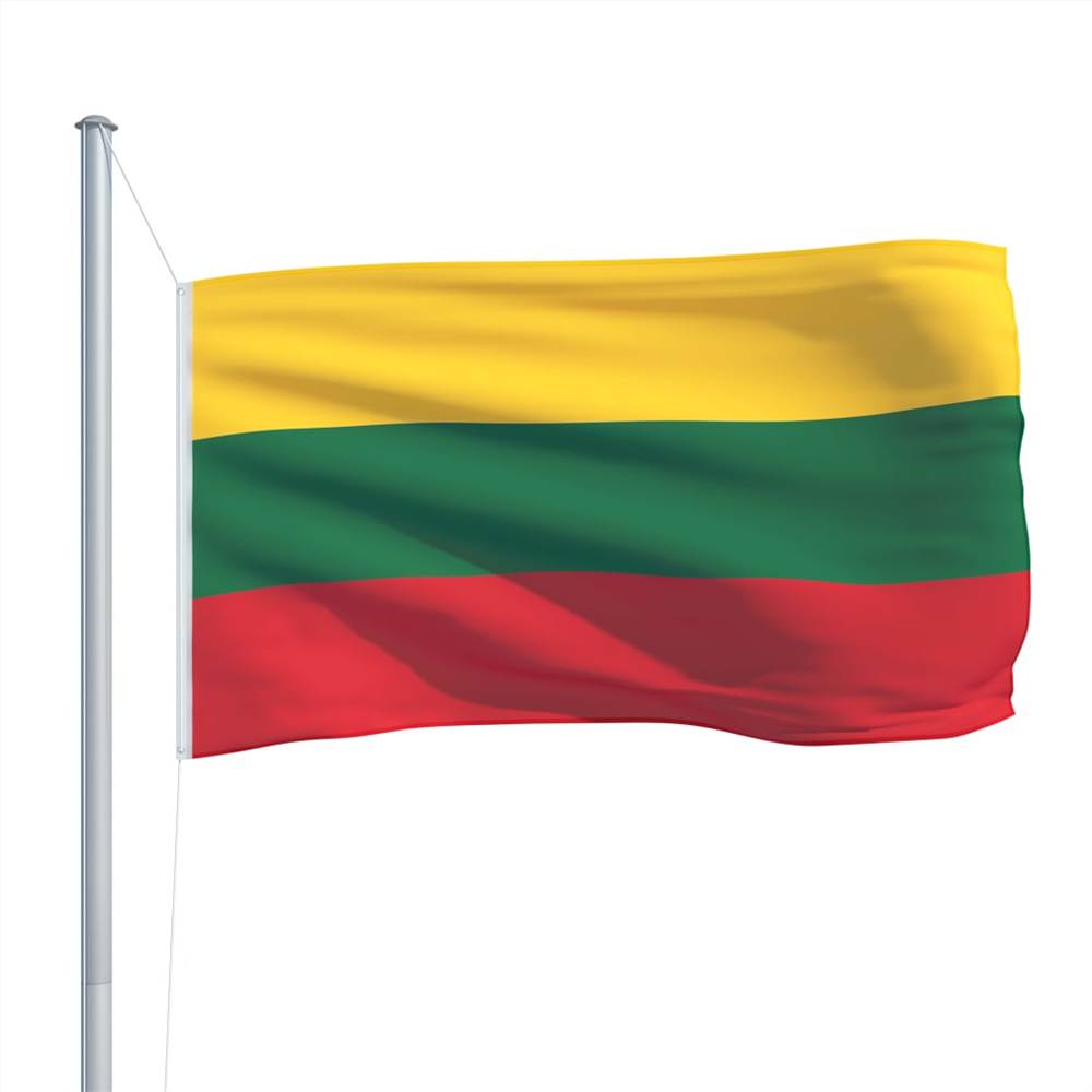 Lithuania Flag and Pole Aluminium 6,2 m