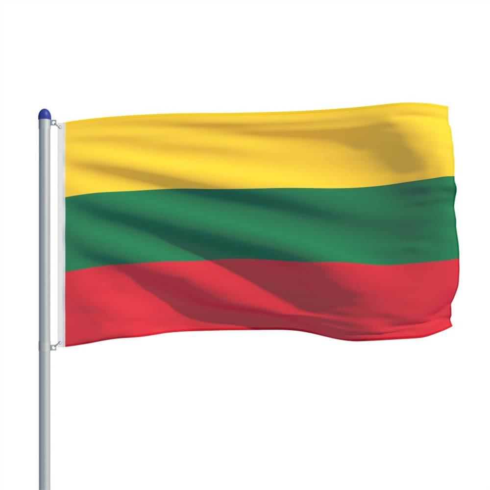 Lithuania Flag and Pole Aluminium 6 m