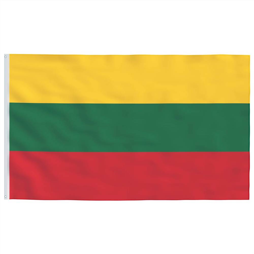 Lithuania Flag and Pole Aluminium 6 m