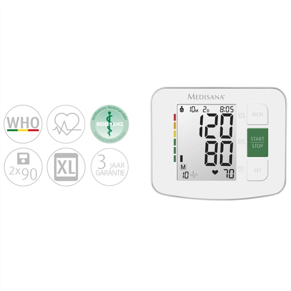 Medisana Blood Pressure Monitor BU 512 White