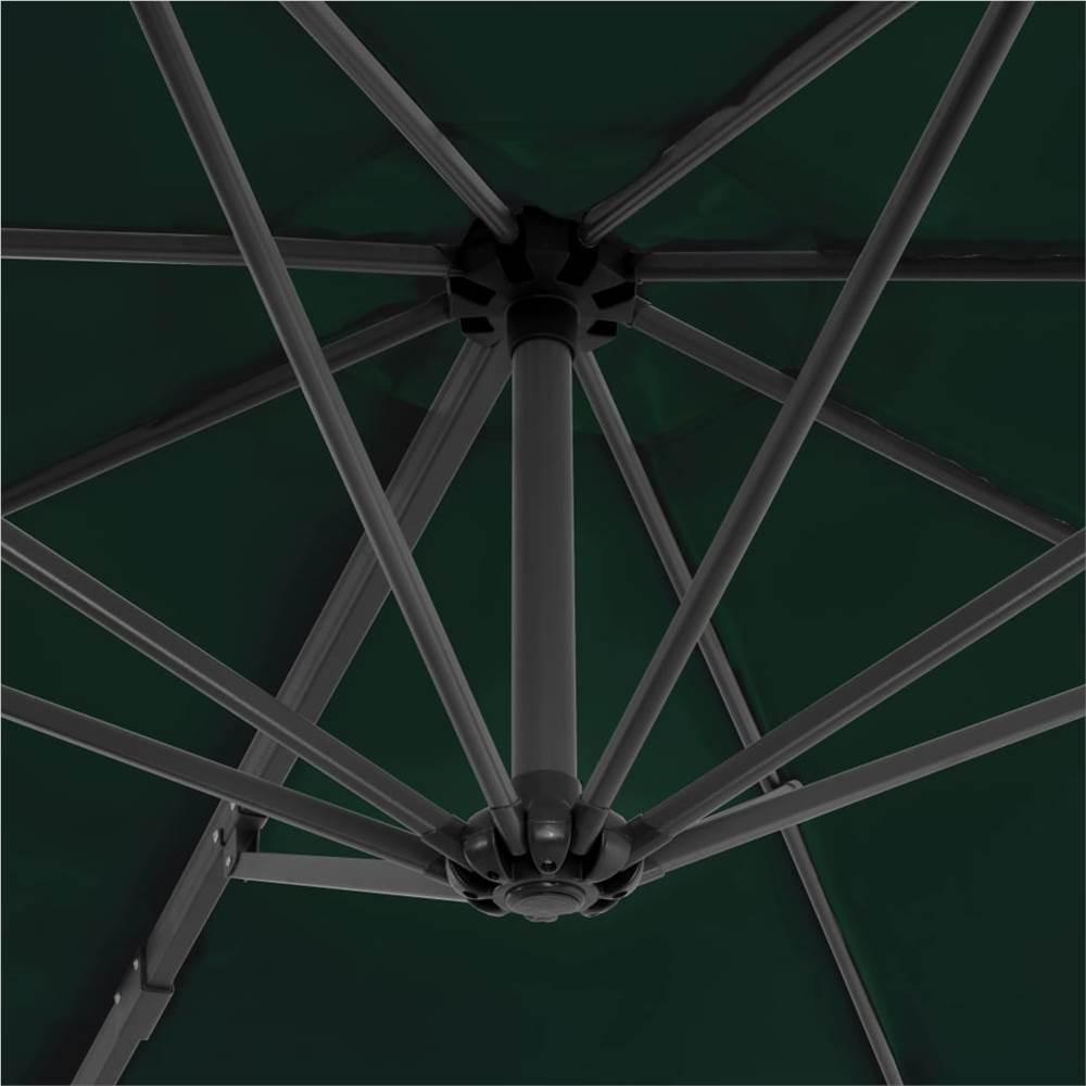 Outdoor Umbrella with Portable Base Green